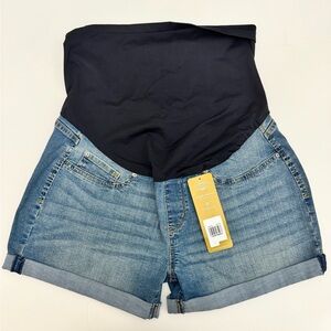 Signature by Levi Strauss High Waist Blue and Black Shorts